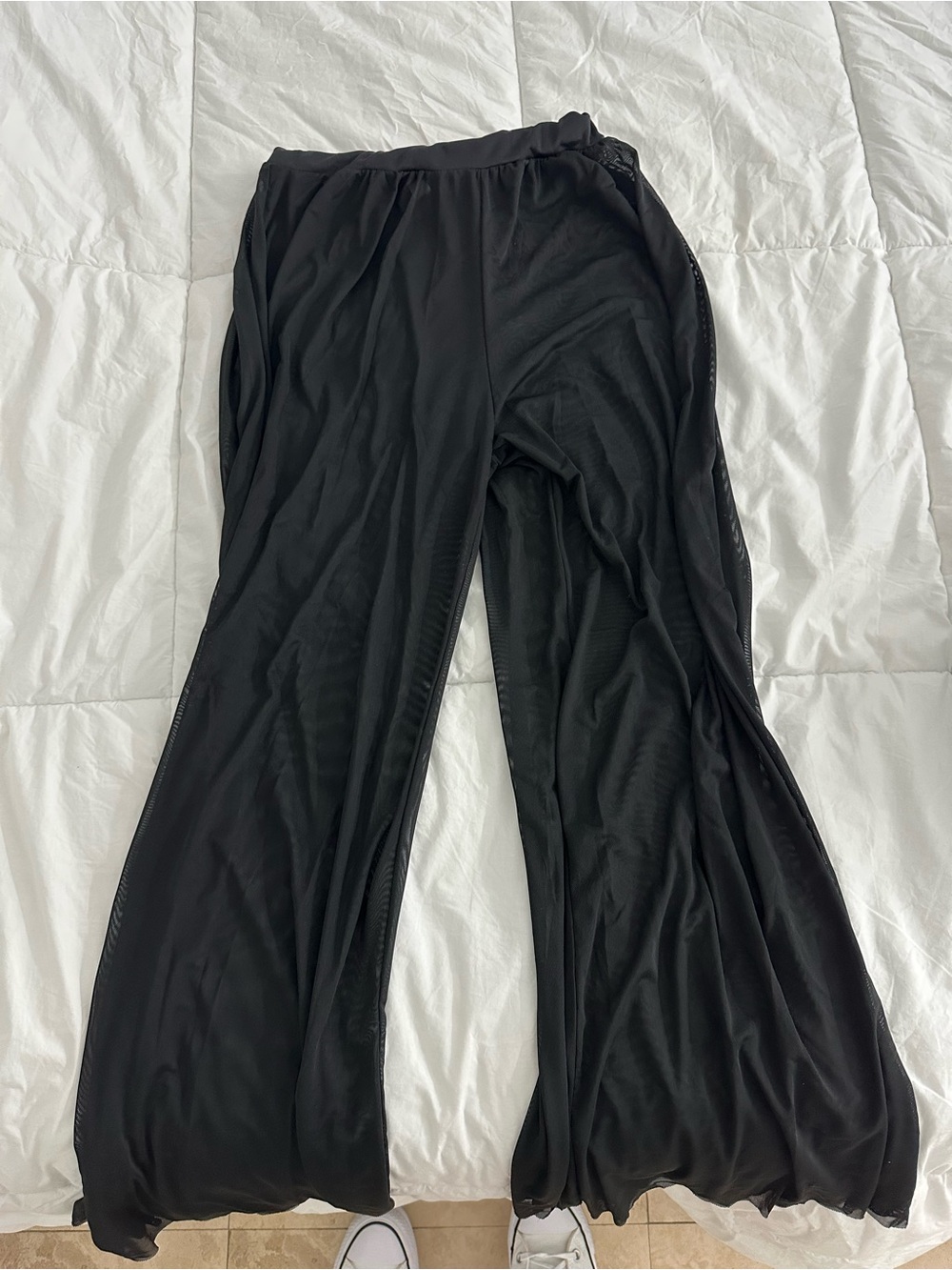 Fashion Nova Black Sheer Swim Coverup Pants